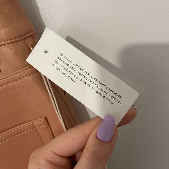 ARITZA - Wilfred - The Melina Pant - High-waisted Vegan Leather pants - Size 6 - Picture 14 of 15